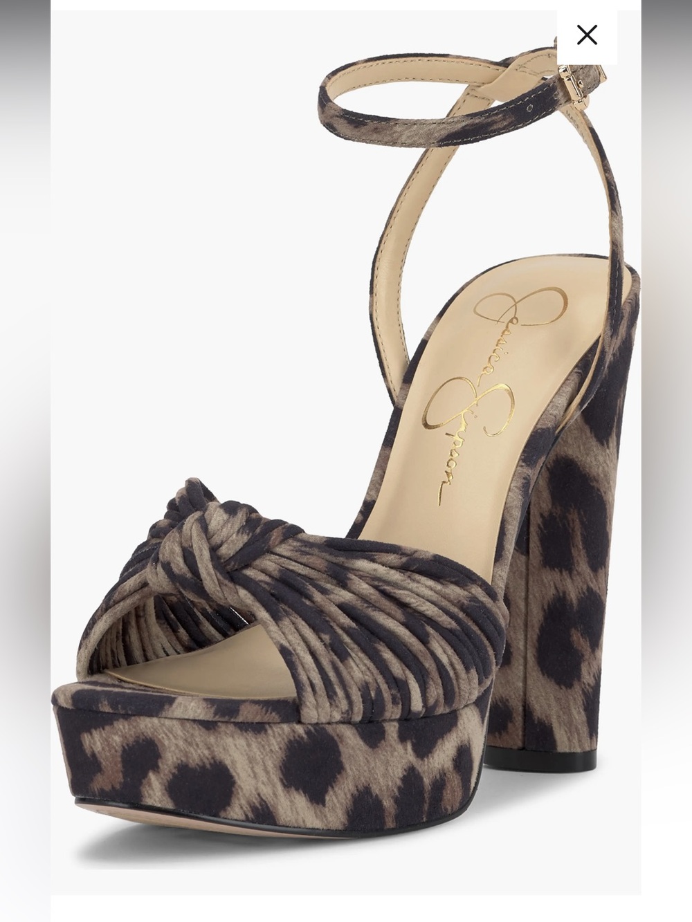 Leopard-Print Platform Sandal - Picture 3 of 7